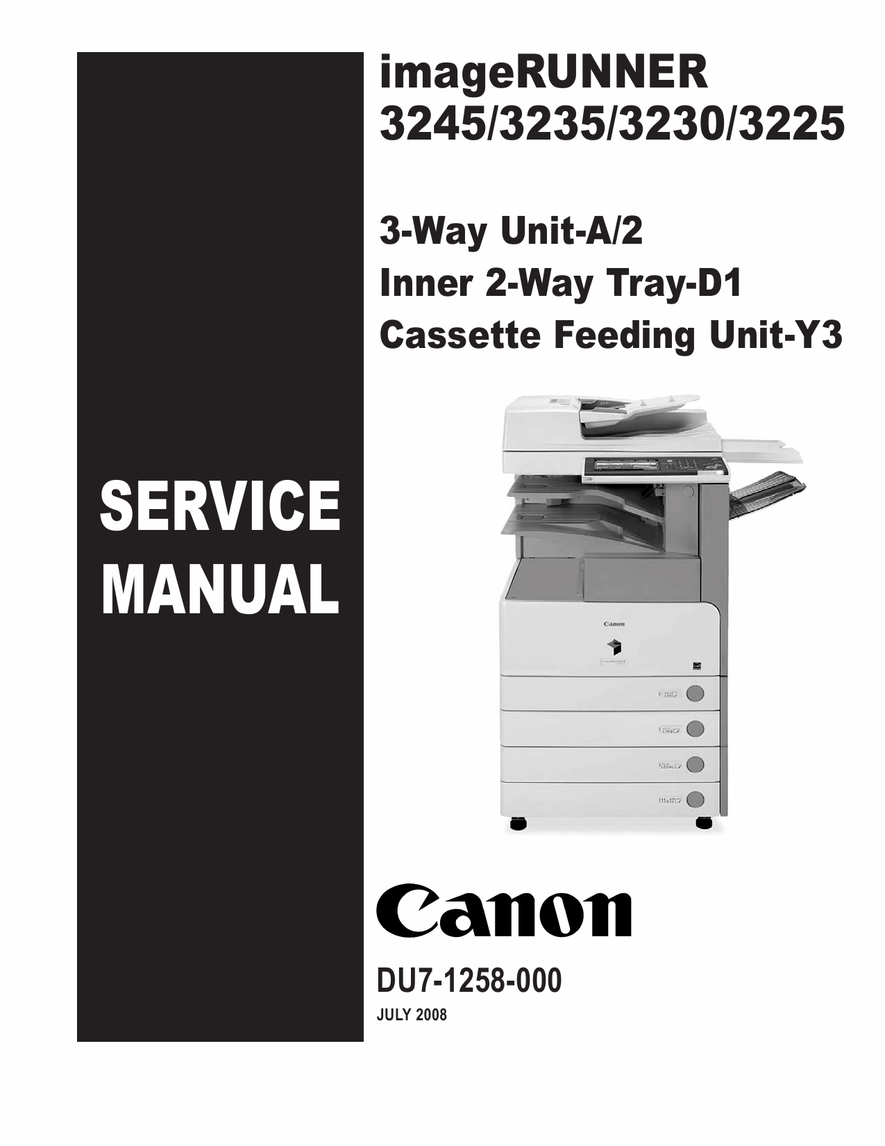 Canon imageRUNNER iR-3245 3235 3230 3225 Parts and Service Manual-1
